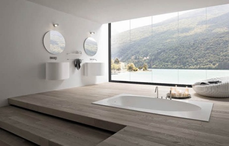 Modern-Bathroom-Design-With-Glass-Roof-176
